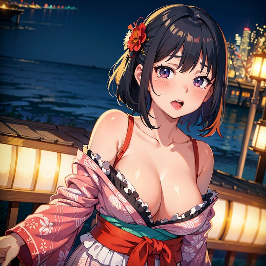 花火の夜に発情 サンプル2ページ目