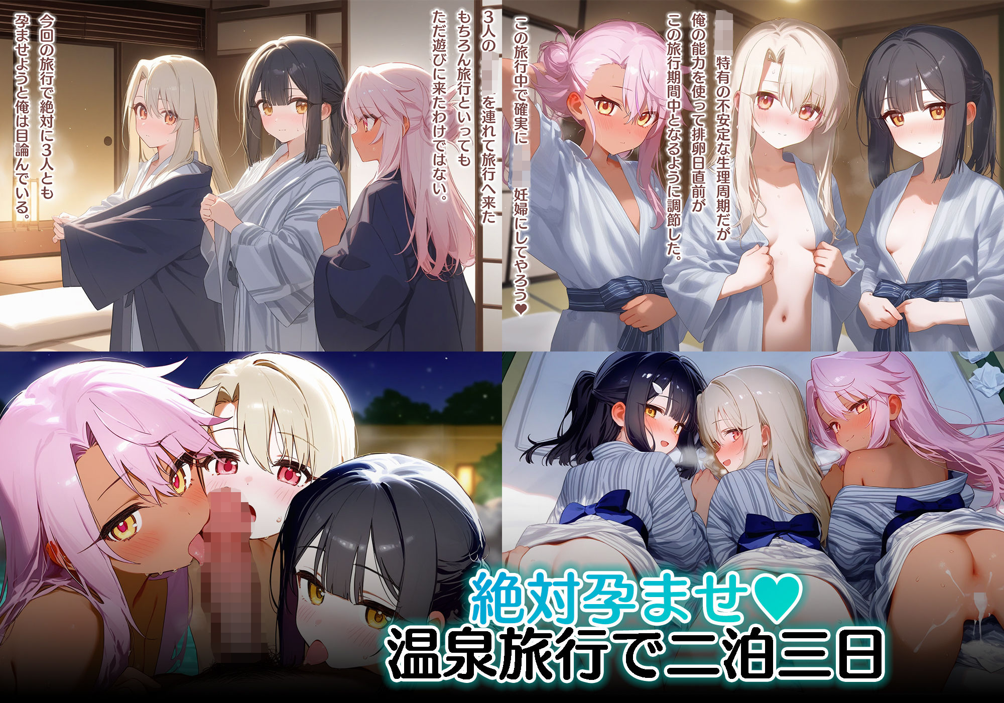 【催●性支配】魔法少女、完全敗北で全員妊娠 雑魚まんこで全力媚び媚び魔力補給 サンプル4ページ目