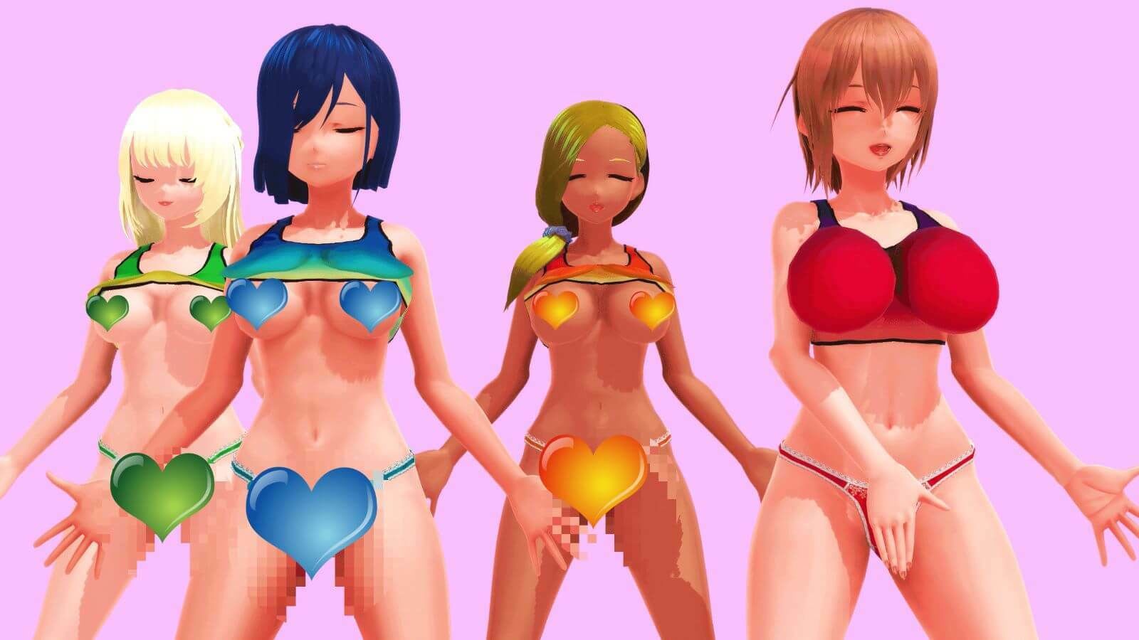 【ふたなりダンス】JKたちのチンプラエクササイズ（通常版） サンプル1ページ目