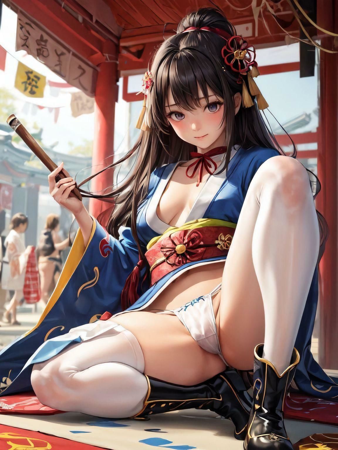 伝統的な祭りという言い訳でエッチな衣装を無理やり着させられた女子達3 サンプル6ページ目