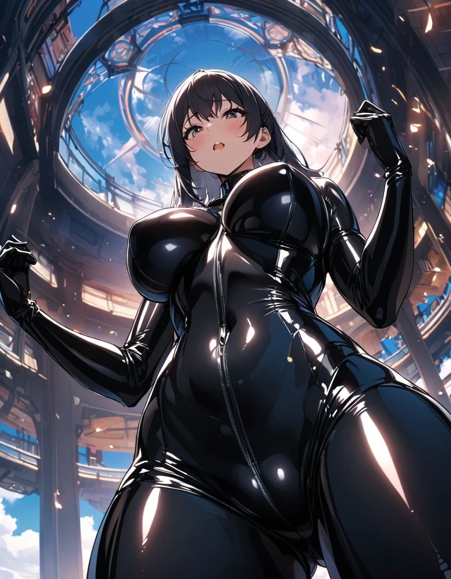 ぴっちりスーツ お〇ぱい編 サンプル3ページ目