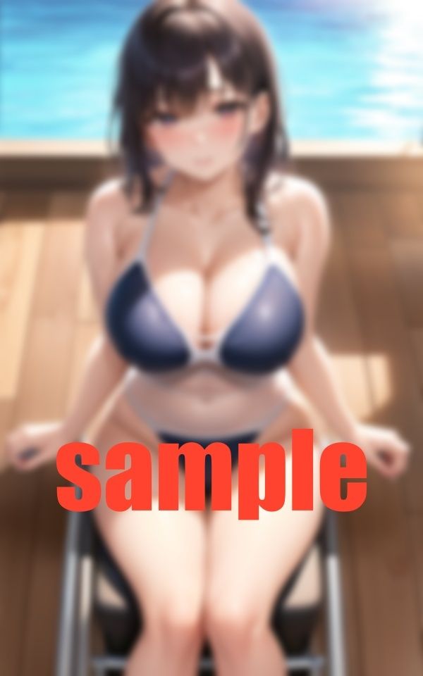 人目がないプールサイドで競泳水着を着た車椅子女子と サンプル2ページ目