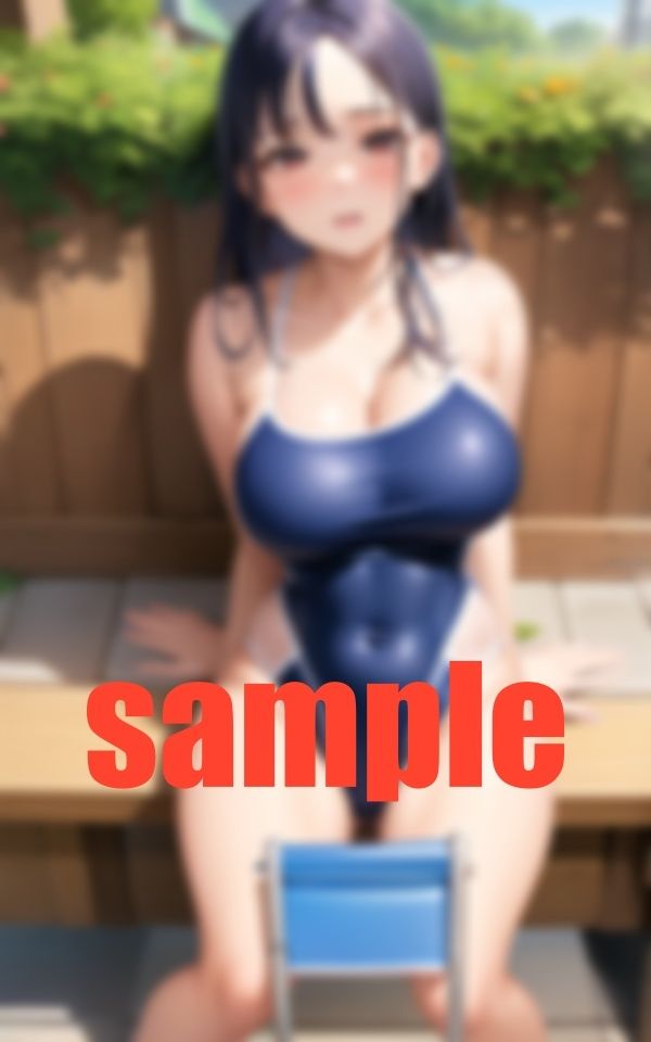 人目がないプールサイドで競泳水着を着た車椅子女子と サンプル5ページ目