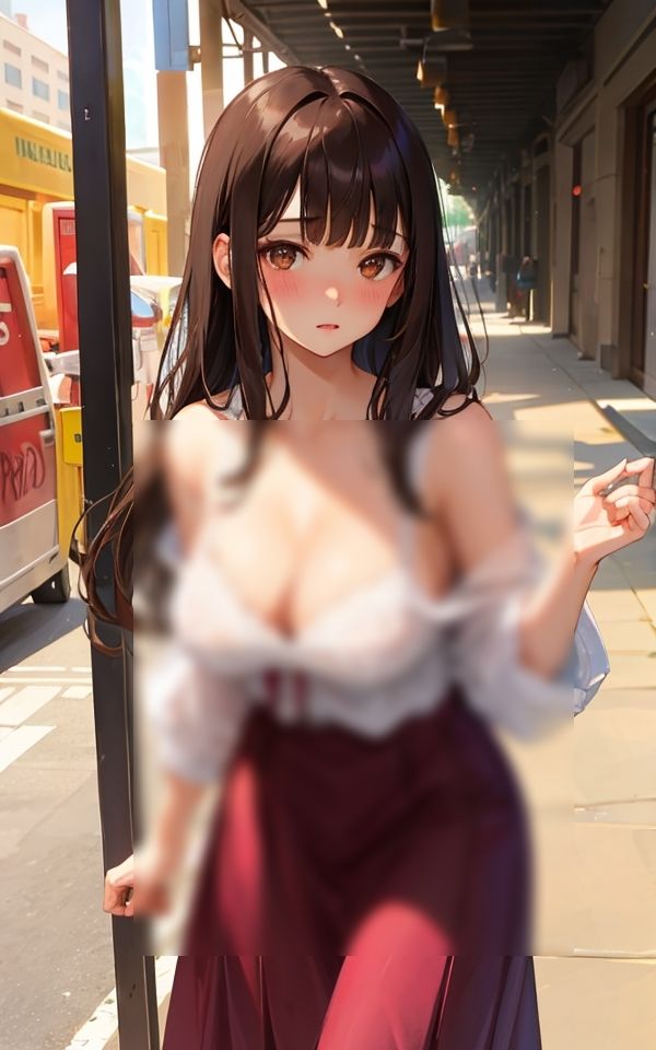 お出かけするのにこの格好エッチすぎるかな？ サンプル1ページ目