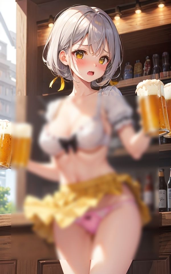 エッチなウェイトレス 〜見すぎはダメだよ〜 サンプル2ページ目
