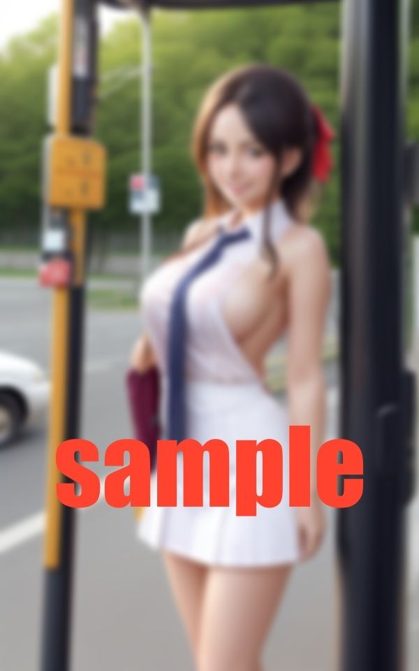 学校サボるバス待ち美女 サンプル2ページ目