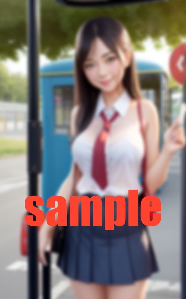 学校サボるバス待ち美女 サンプル9ページ目