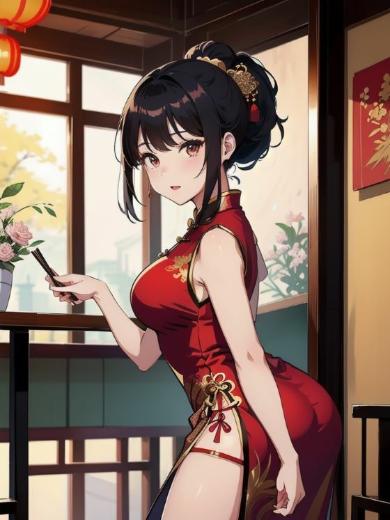 美人チャイナ娘のエッチなフルコースを頼んでみる サンプル1ページ目