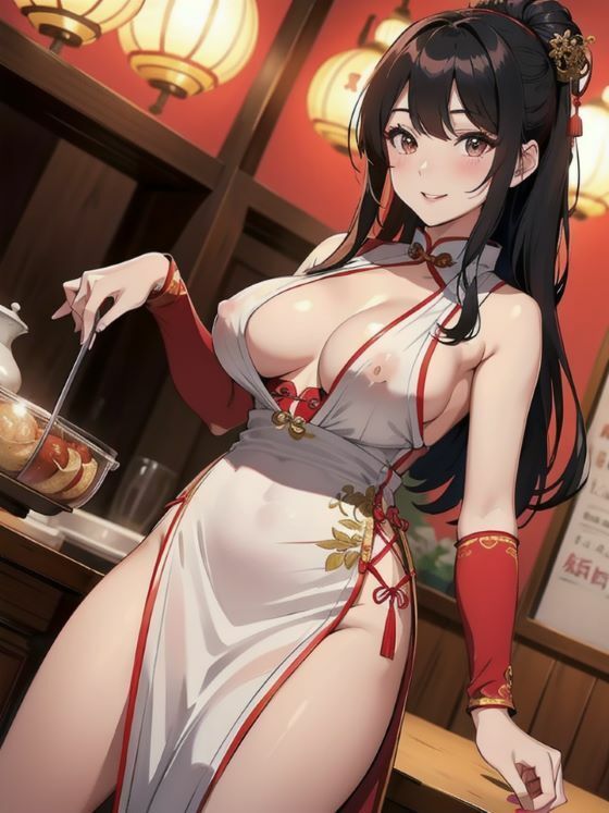 美人チャイナ娘のエッチなフルコースを頼んでみる サンプル2ページ目