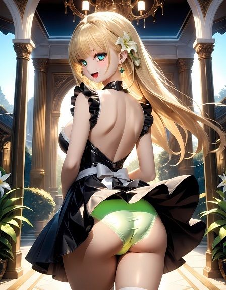 えちえちメイドのネオンカラーパンツ〜ローアングル編〜 サンプル2ページ目
