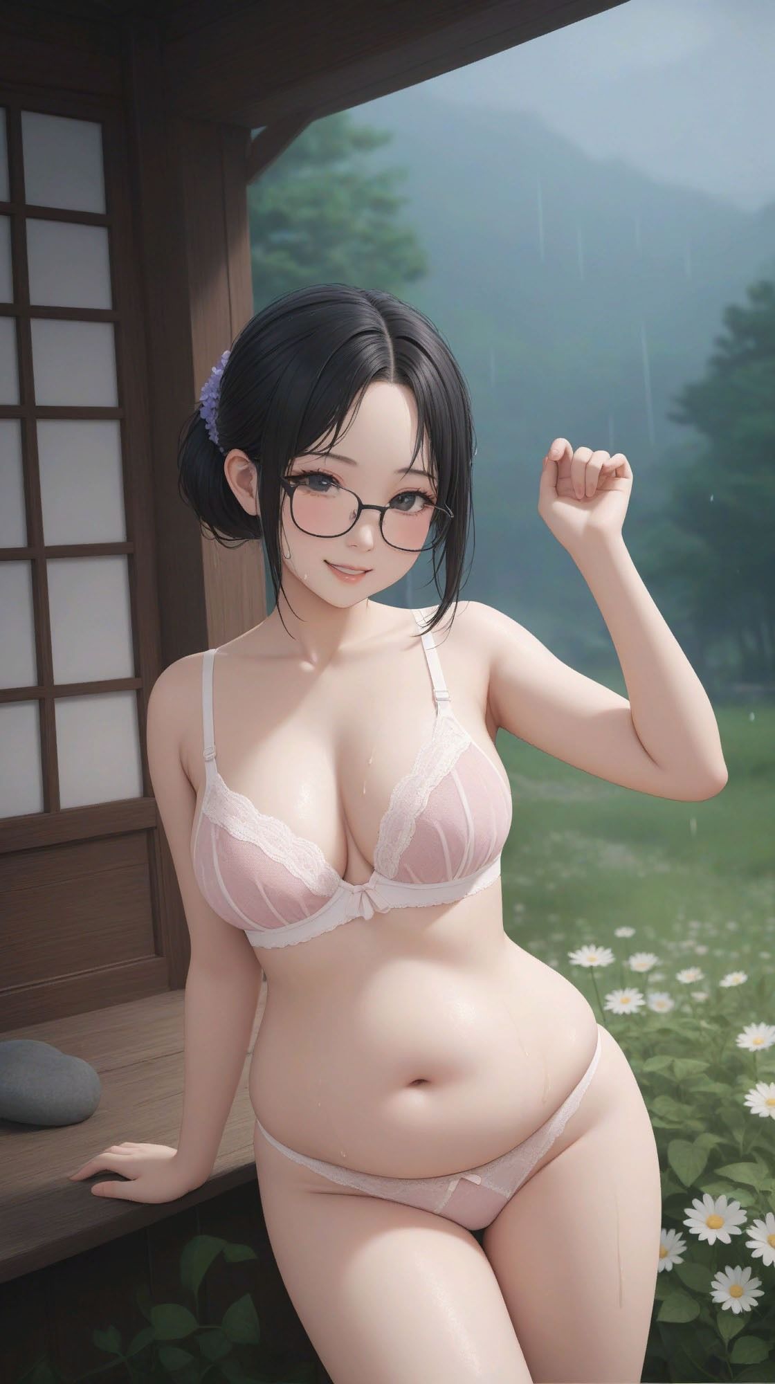 放尿記 水辺のセーラー サンプル4ページ目