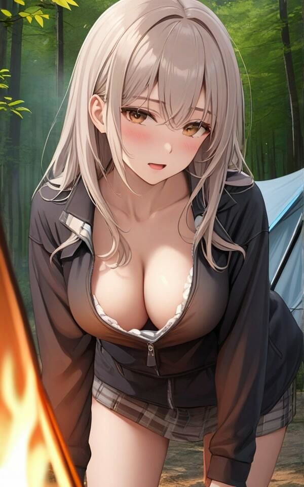 キャンプ好き女子の裏目的 やっぱり外でしないとね！ サンプル5ページ目