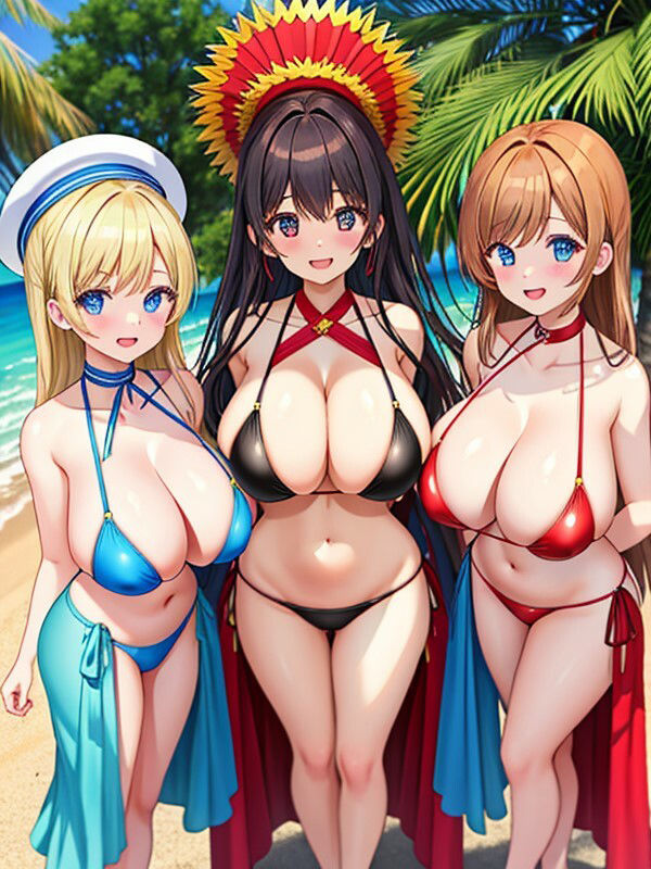 水着美女 サンプル3ページ目