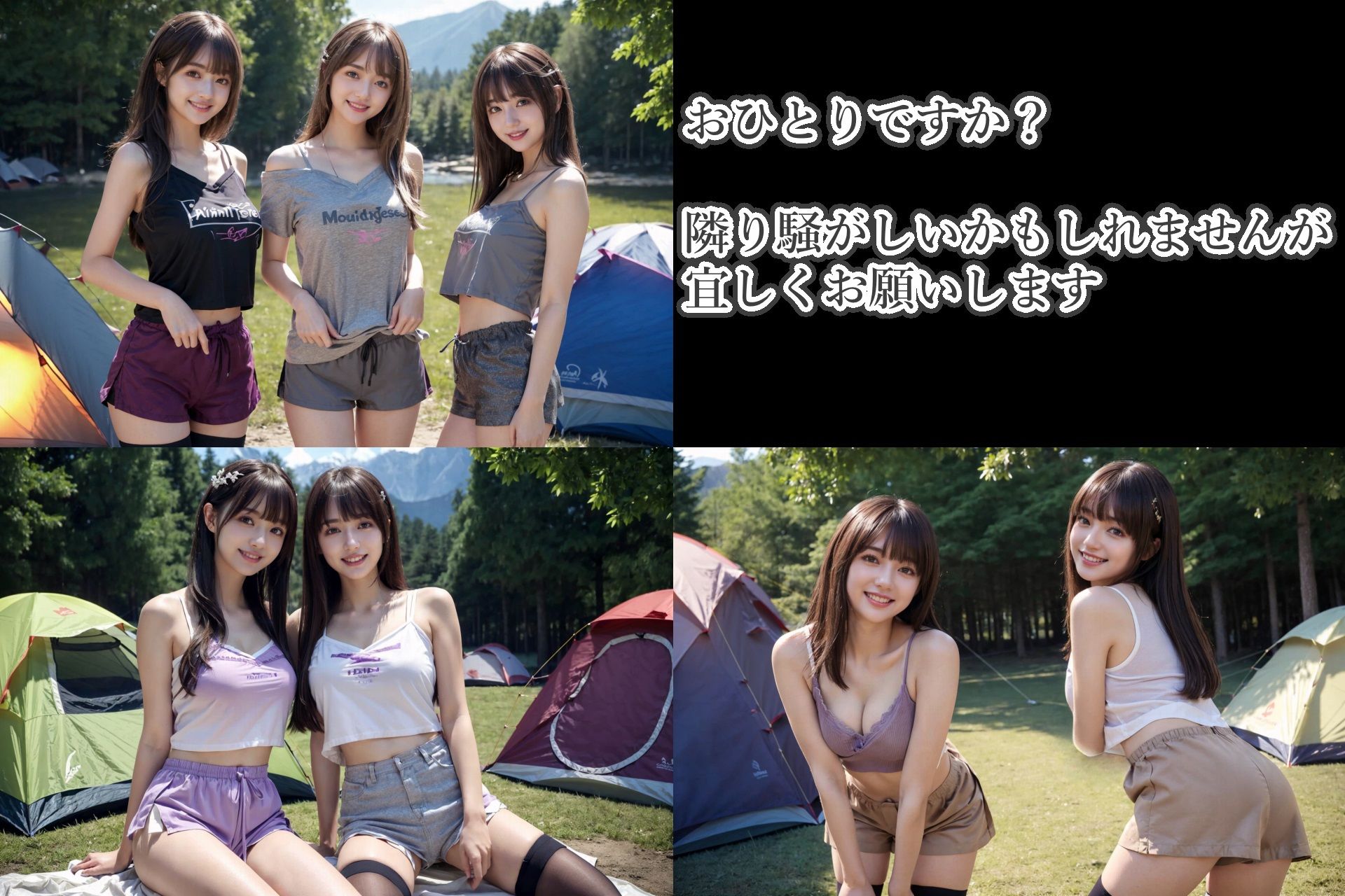 開放的すぎるキャンプガール サンプル2ページ目