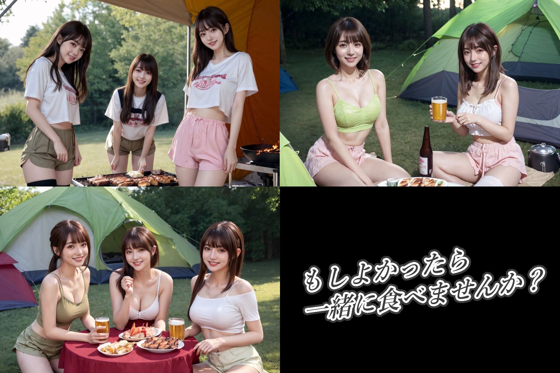 開放的すぎるキャンプガール サンプル3ページ目