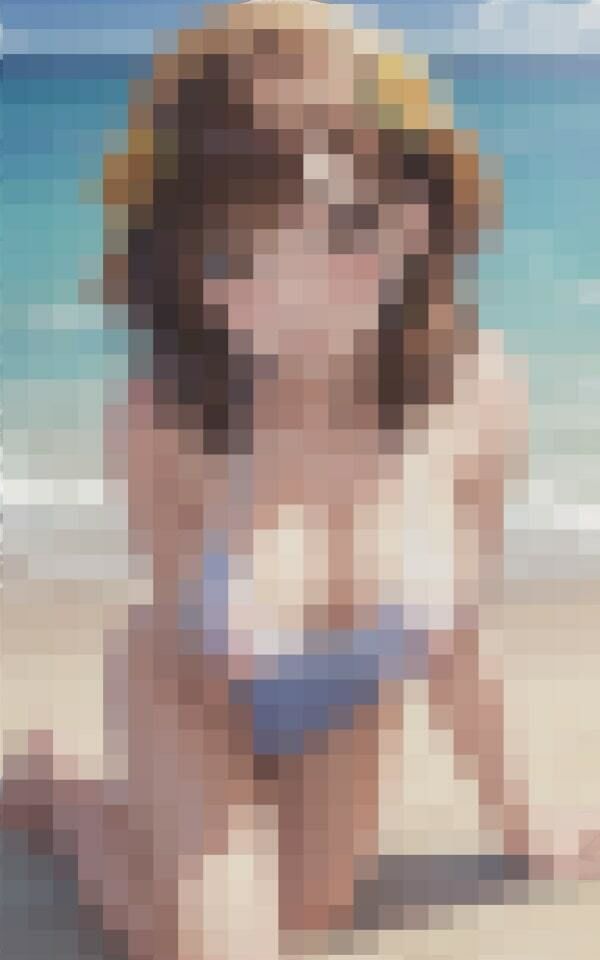 年上巨乳美女と真夏の海水浴 サンプル2ページ目