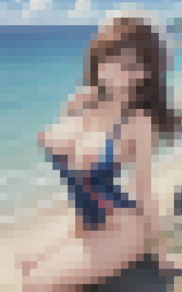 年上巨乳美女と真夏の海水浴 サンプル4ページ目