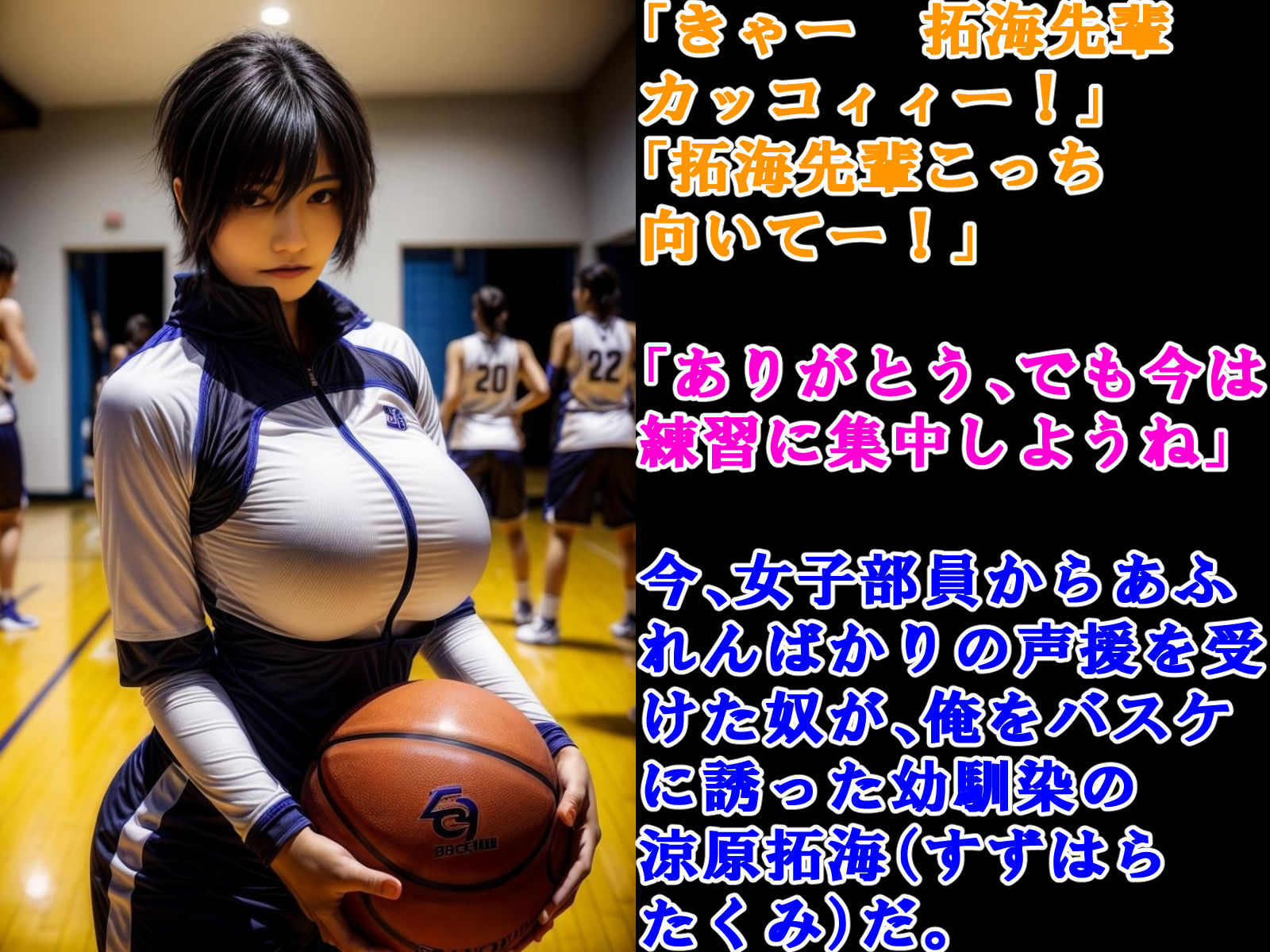 幼馴染でバスケ部エースのボーイッシュ巨乳イケメン女子を孕ませた話 サンプル3ページ目
