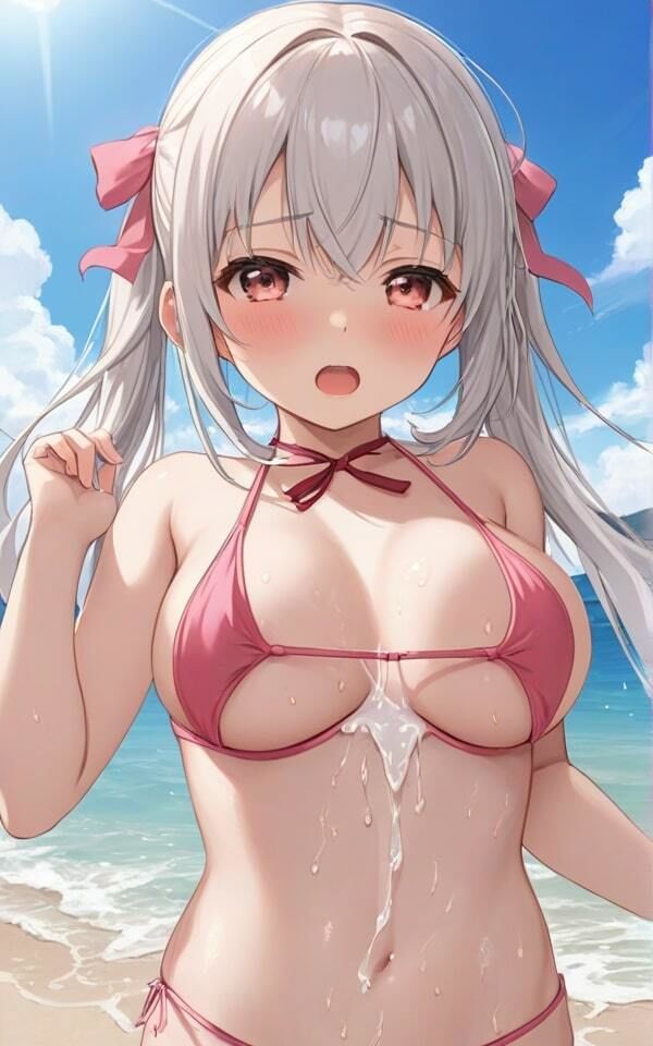 巨乳ギャルのセクシーな水着 この水着、露出度高いかも！ サンプル4ページ目
