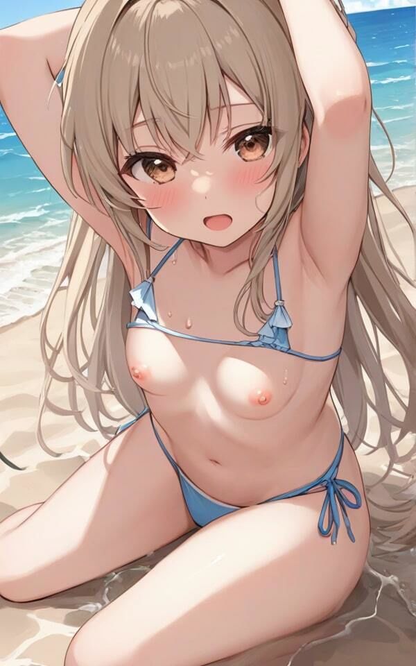 巨乳ギャルのセクシーな水着 この水着、露出度高いかも！ サンプル5ページ目