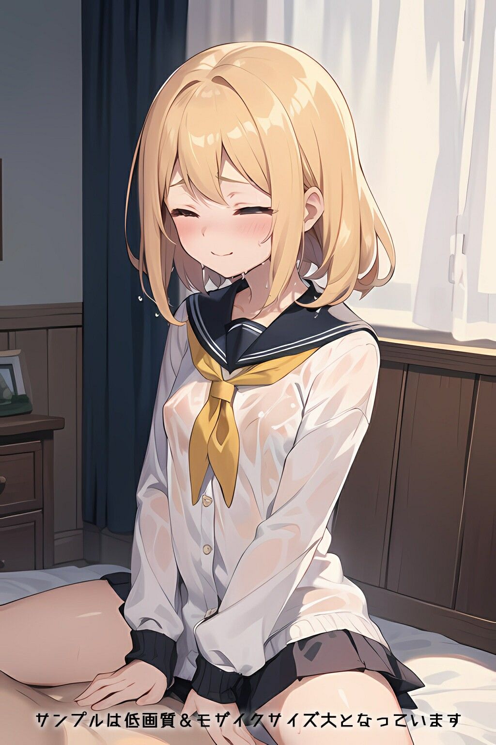 半裸繚乱 梅雨入り学生服編 サンプル8ページ目