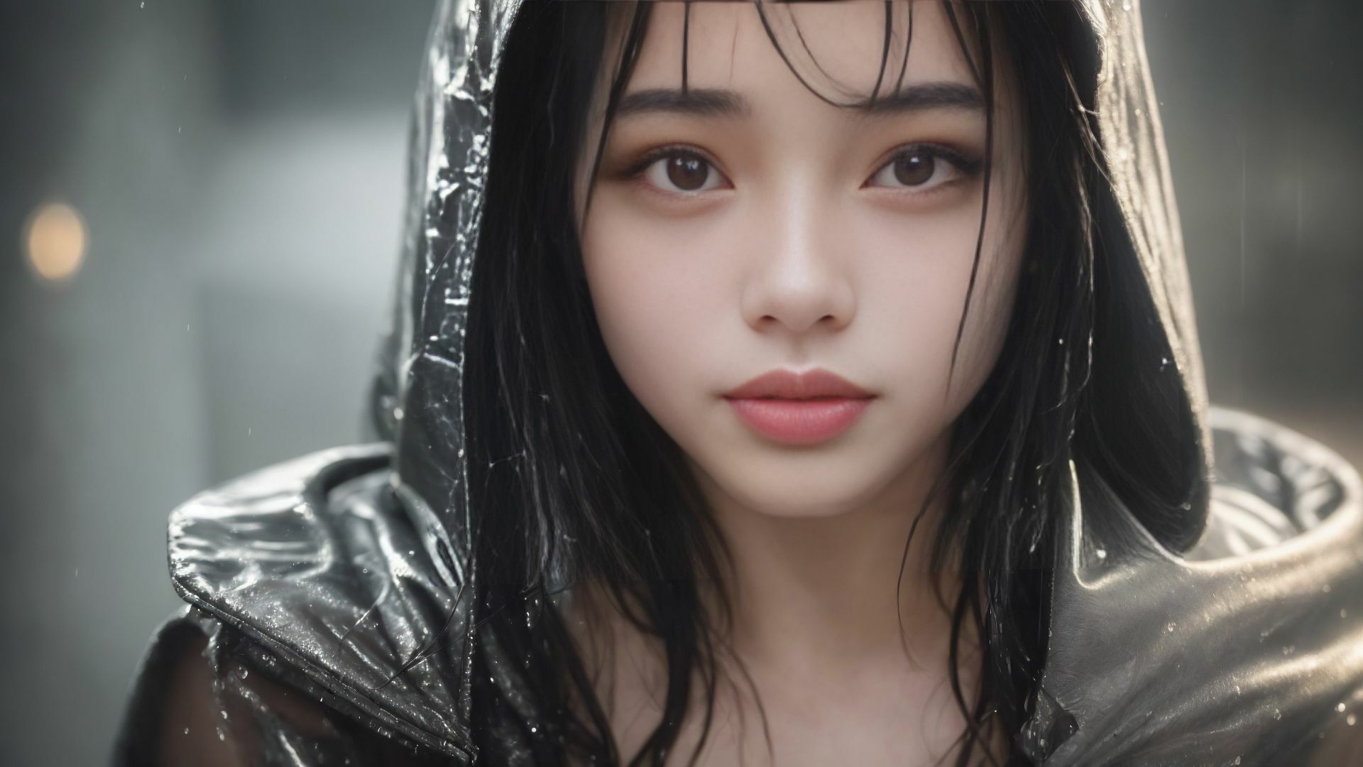 きみは雨に濡れぼくは欲情する AI美女写真集 サンプル4ページ目