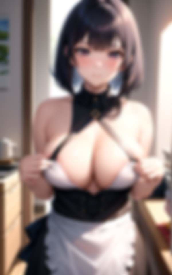 無愛想だけどいつでも揉ませてくれる爆乳メイドさん サンプル1ページ目