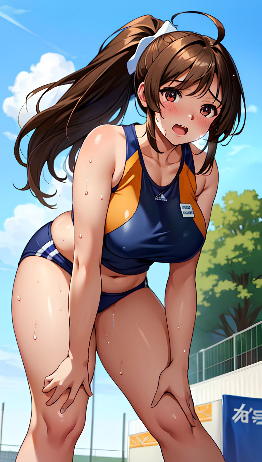 陸上女子と筋トレ？ サンプル2ページ目