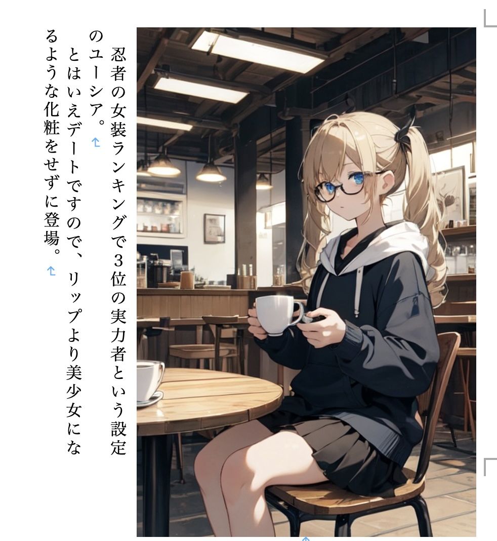 スガヲノ忍者 イラスト集2 美少年忍者ユーシア＆ゴールドスクリ―マー サンプル2ページ目