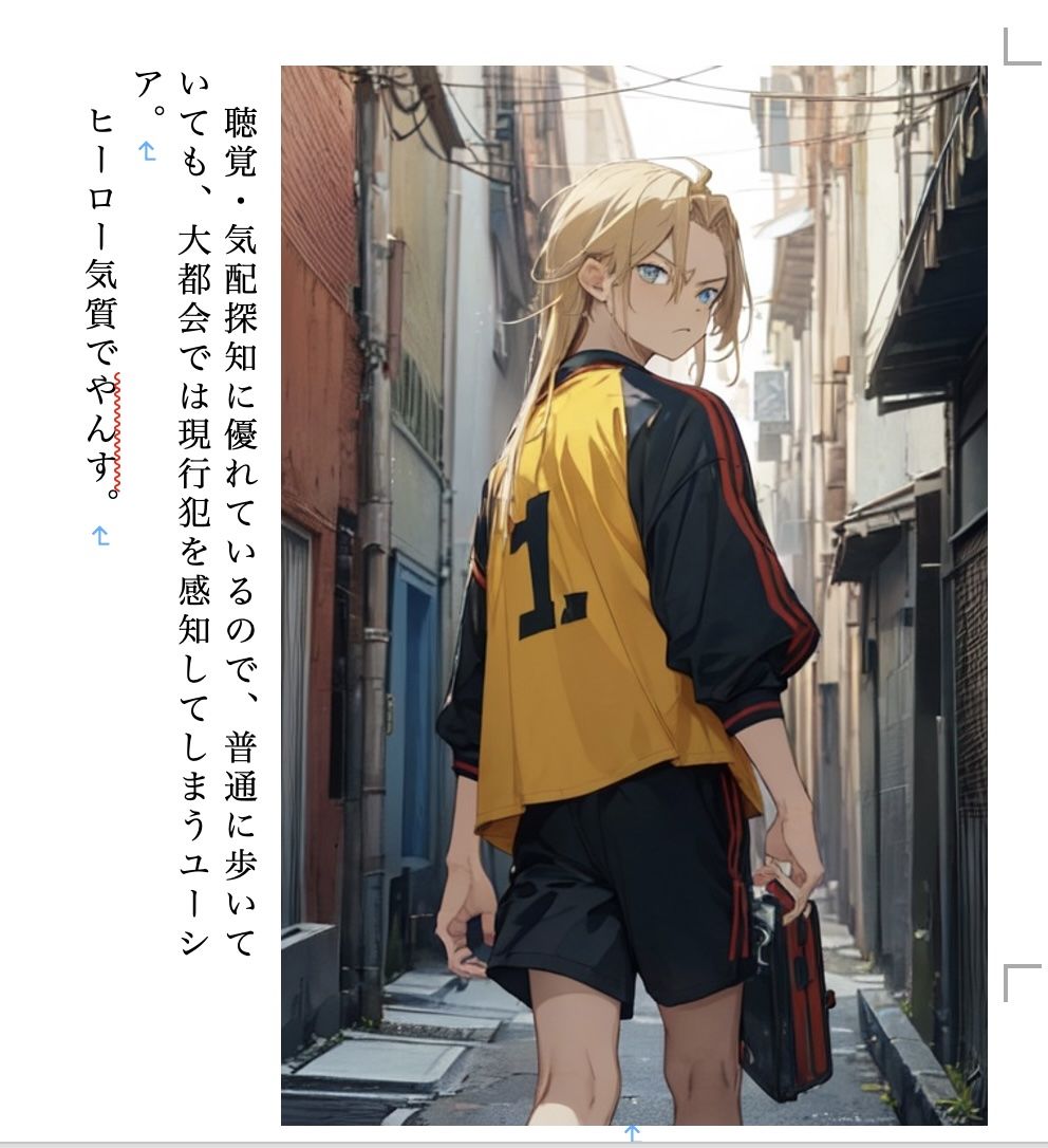 スガヲノ忍者 イラスト集2 美少年忍者ユーシア＆ゴールドスクリ―マー サンプル3ページ目
