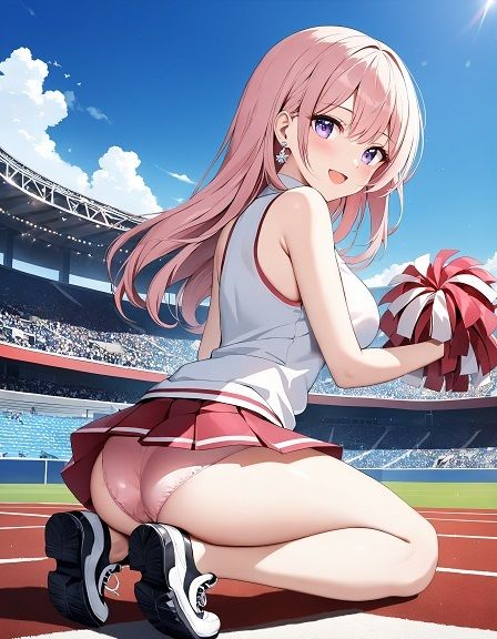 チアガールのしゃがみパンチラ サンプル3ページ目