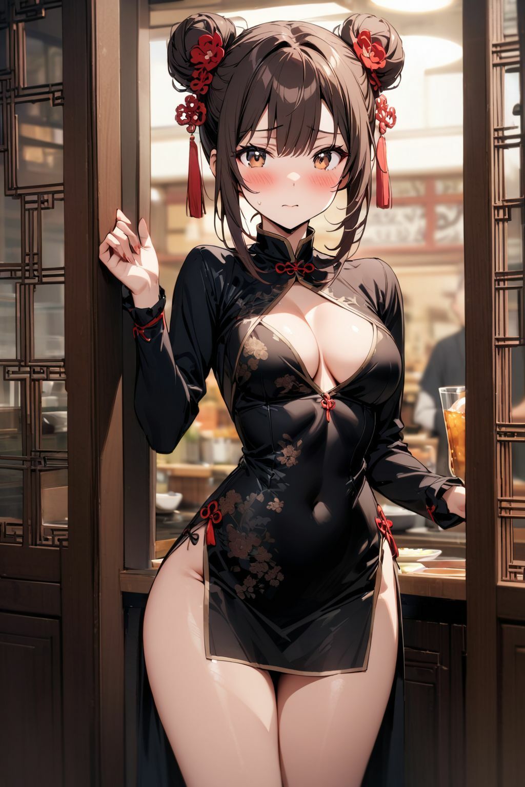 中華料理店の看板娘に気に入られたので店主の目を盗み、お店で中だしSEXしちゃった件 サンプル1ページ目