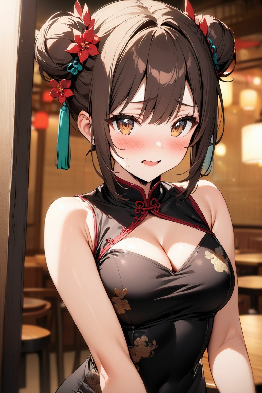中華料理店の看板娘に気に入られたので店主の目を盗み、お店で中だしSEXしちゃった件 サンプル2ページ目