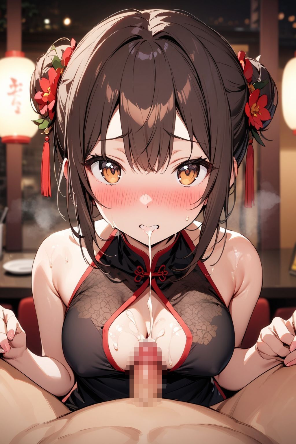 中華料理店の看板娘に気に入られたので店主の目を盗み、お店で中だしSEXしちゃった件 サンプル5ページ目