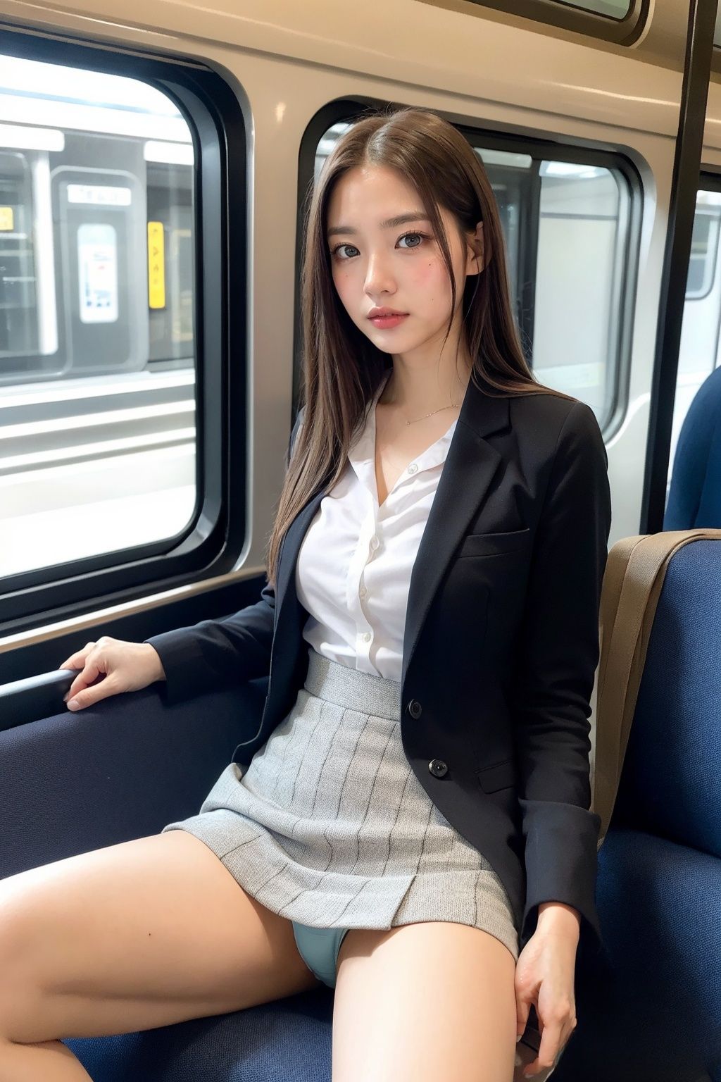 【PC用★高画質】電車の向かい席21 サンプル5ページ目