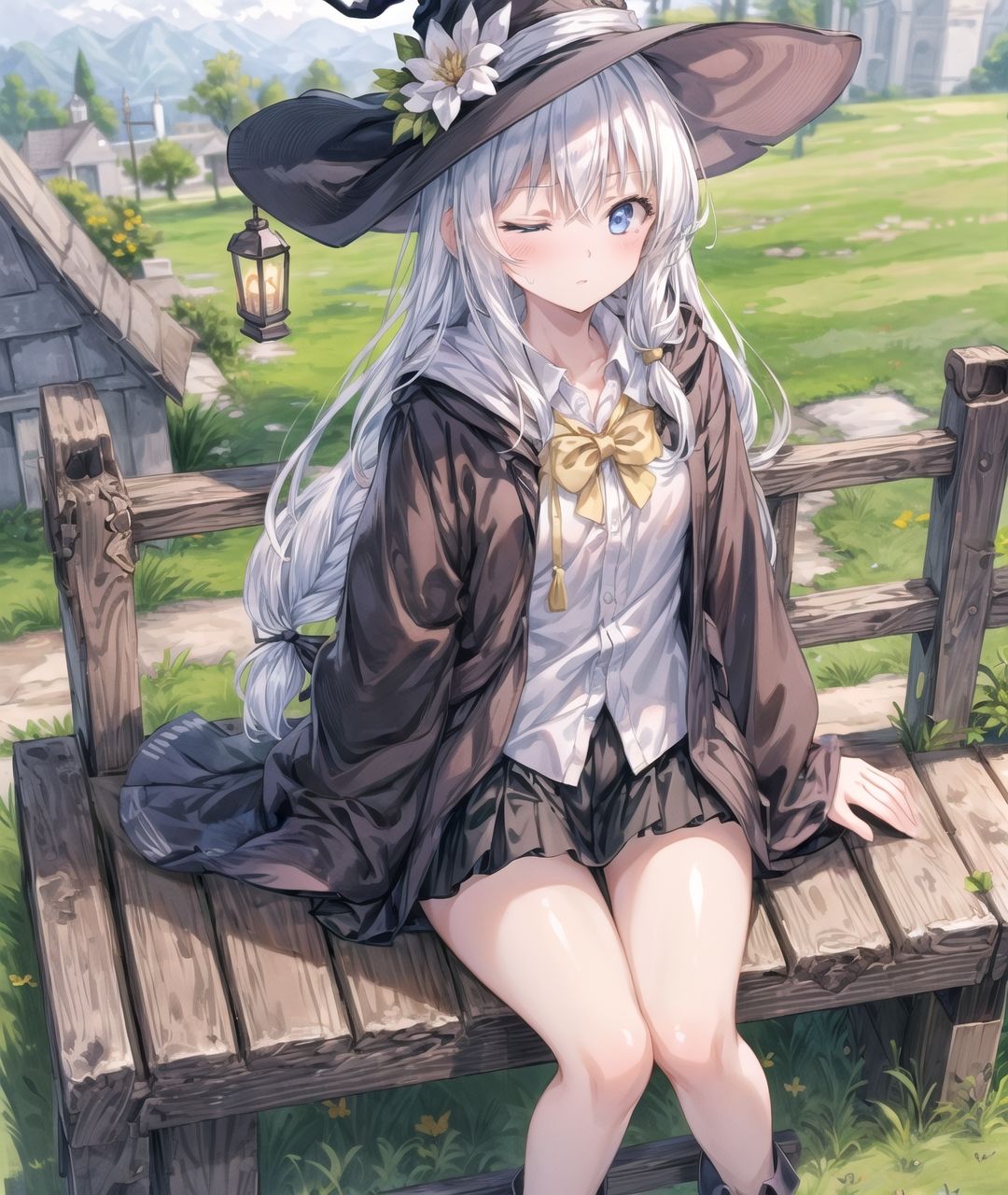 美少女たちのひととき・イレ〇ナ（魔女の旅々） サンプル4ページ目