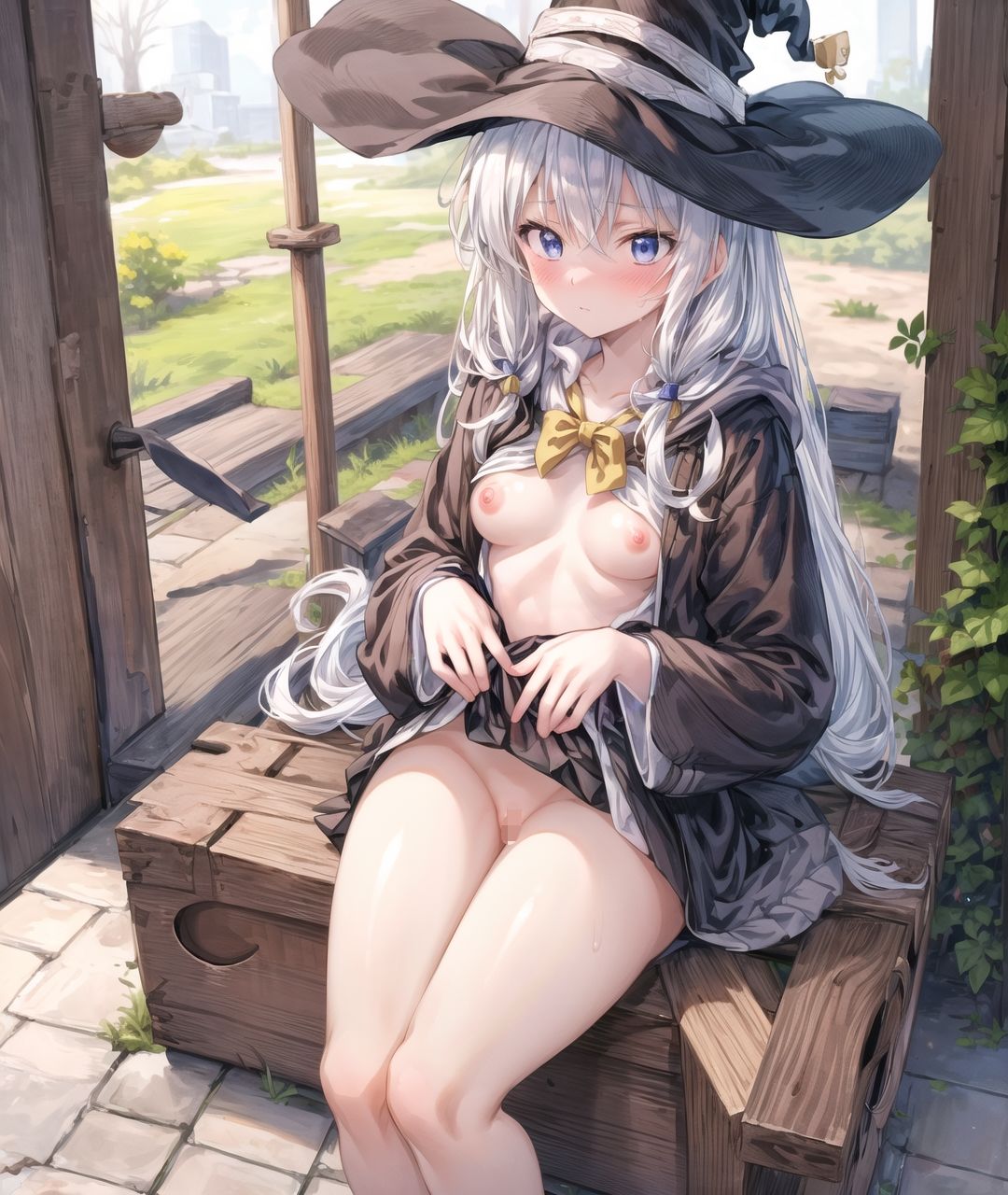 美少女たちのひととき・イレ〇ナ（魔女の旅々） サンプル5ページ目
