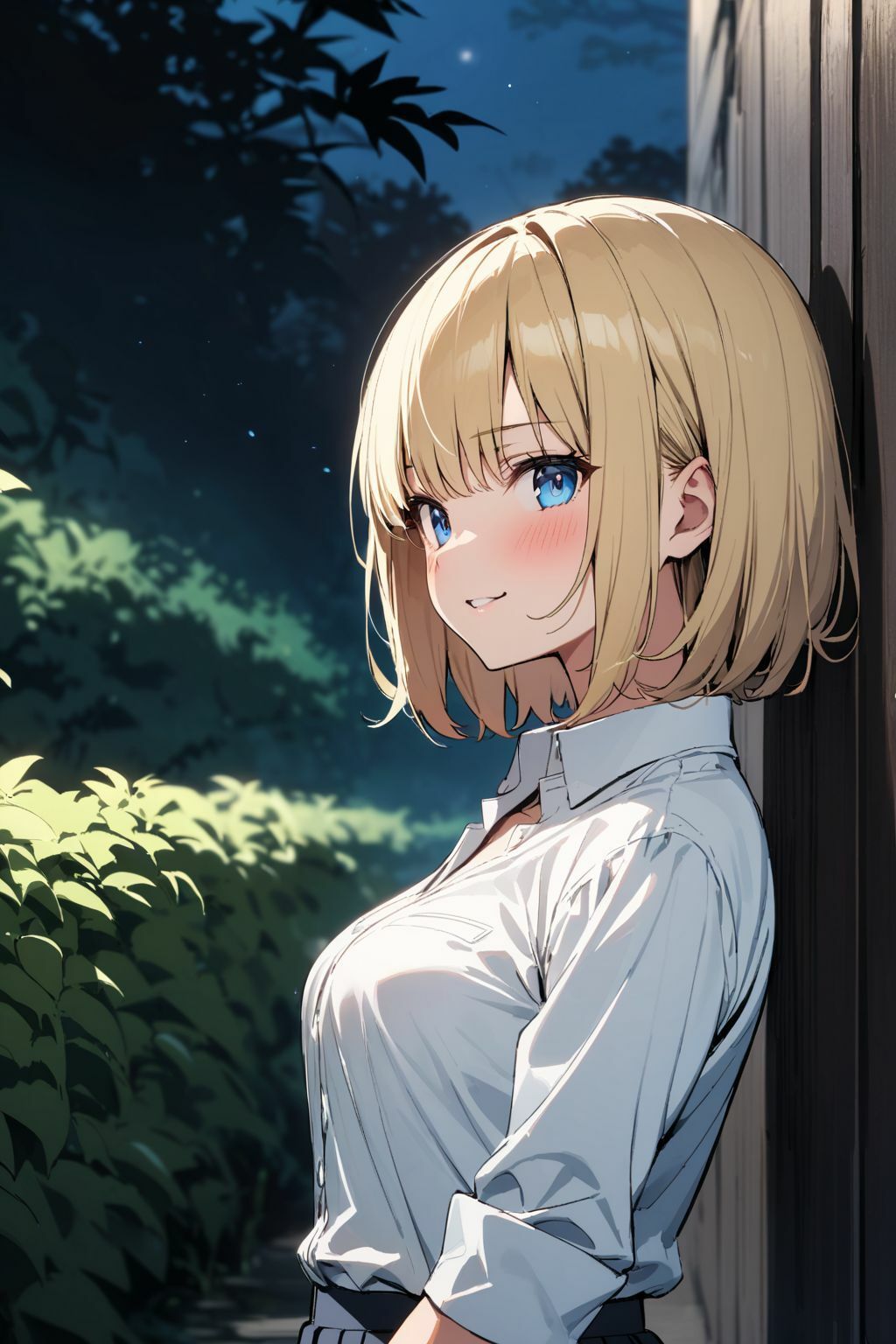 夜の公園で出会った淫乱金髪女子に誘われたので野外で中だしSEXした件 サンプル1ページ目