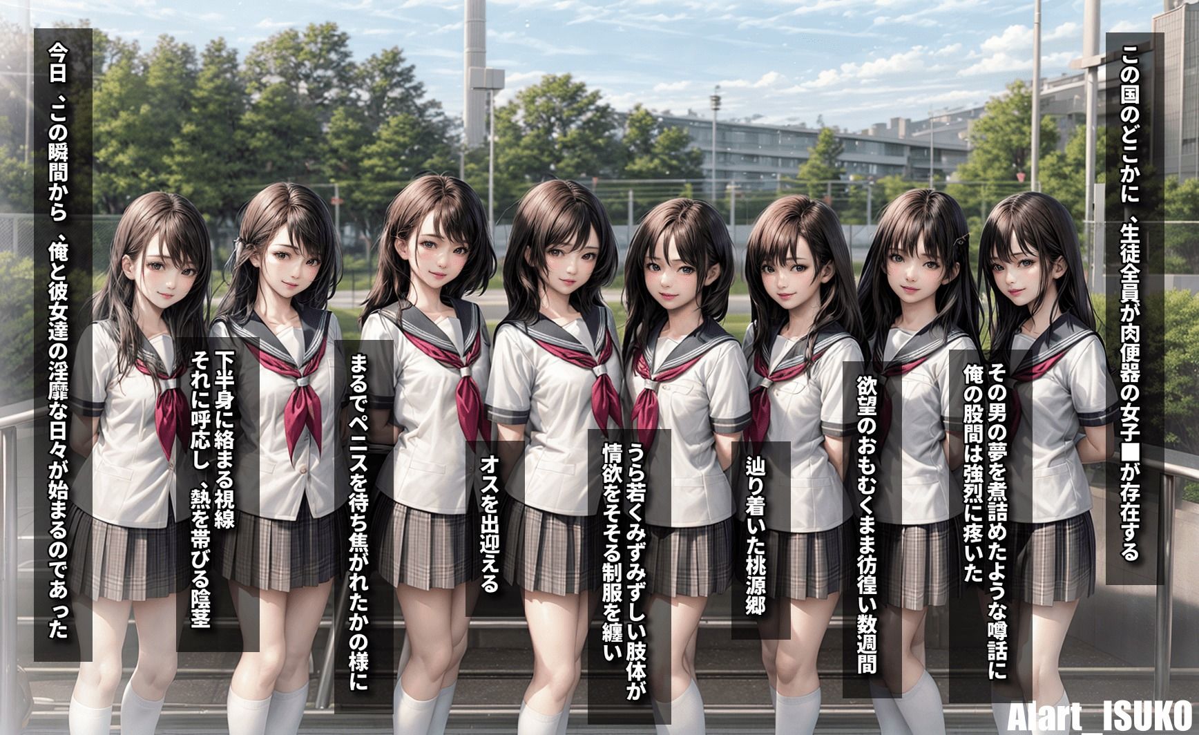 ハーレム学園 総集編 サンプル2ページ目