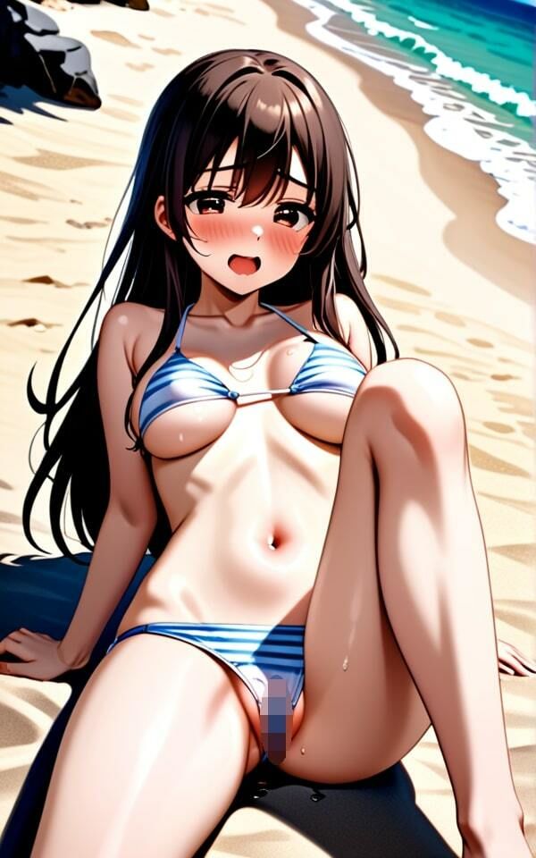 大きなおっぱいと水着 あんまり興奮しないでね！ サンプル3ページ目