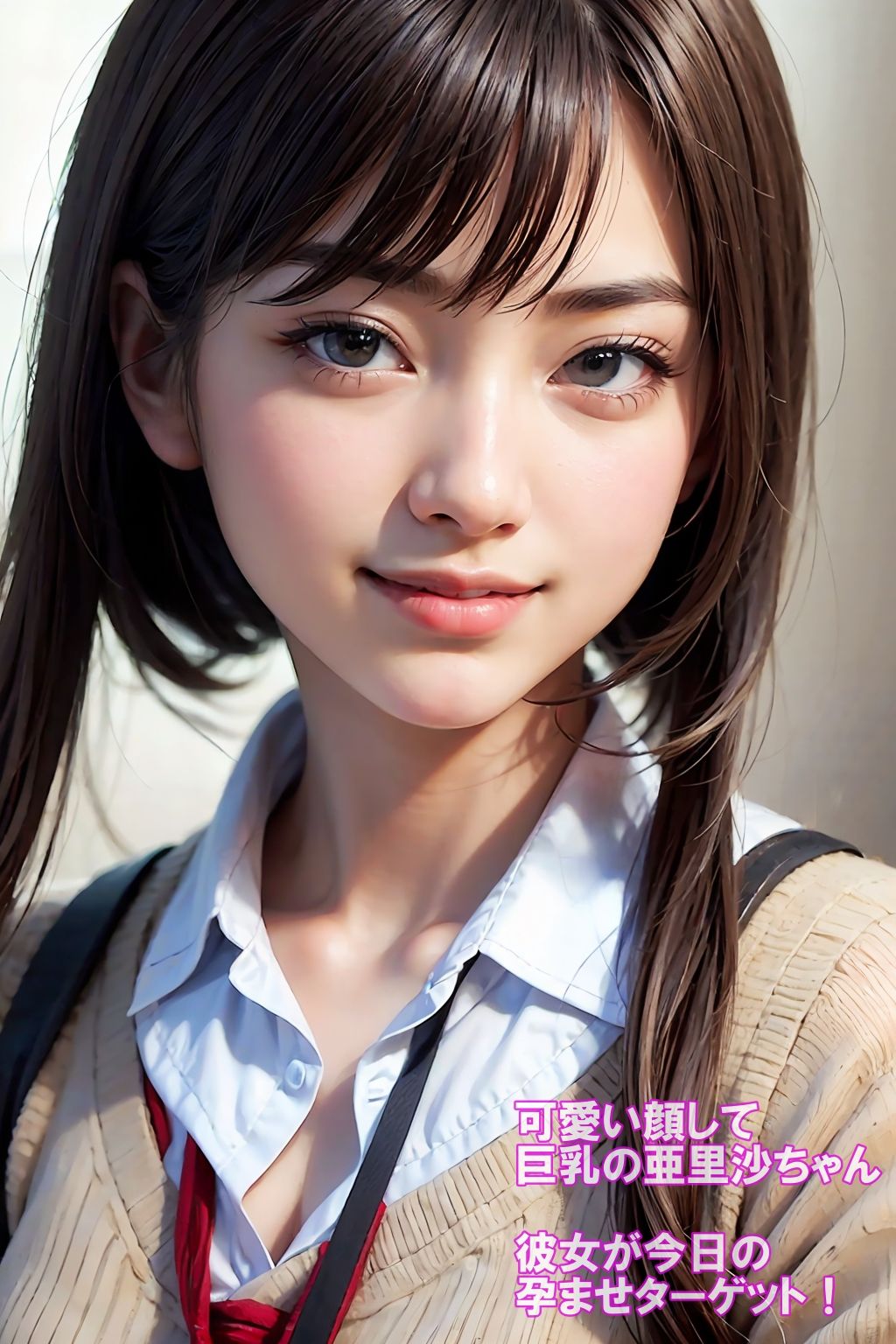 寝取り！中出し！孕ませ！巨乳女子校生 亜里沙ちゃん サンプル2ページ目