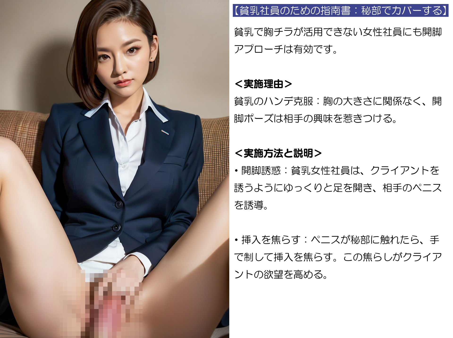 女子社員セクハラ業務マニュアル おま◯こ営業戦術 サンプル7ページ目