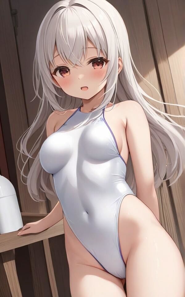 可愛い巨乳水着 あんまり見ないでね！ サンプル3ページ目