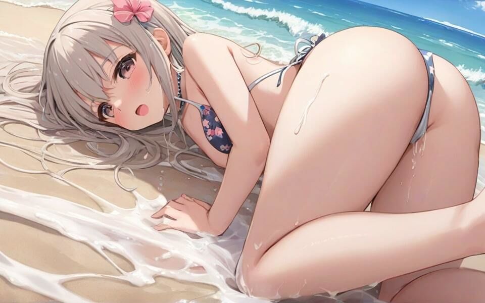 可愛い巨乳水着 あんまり見ないでね！ サンプル7ページ目