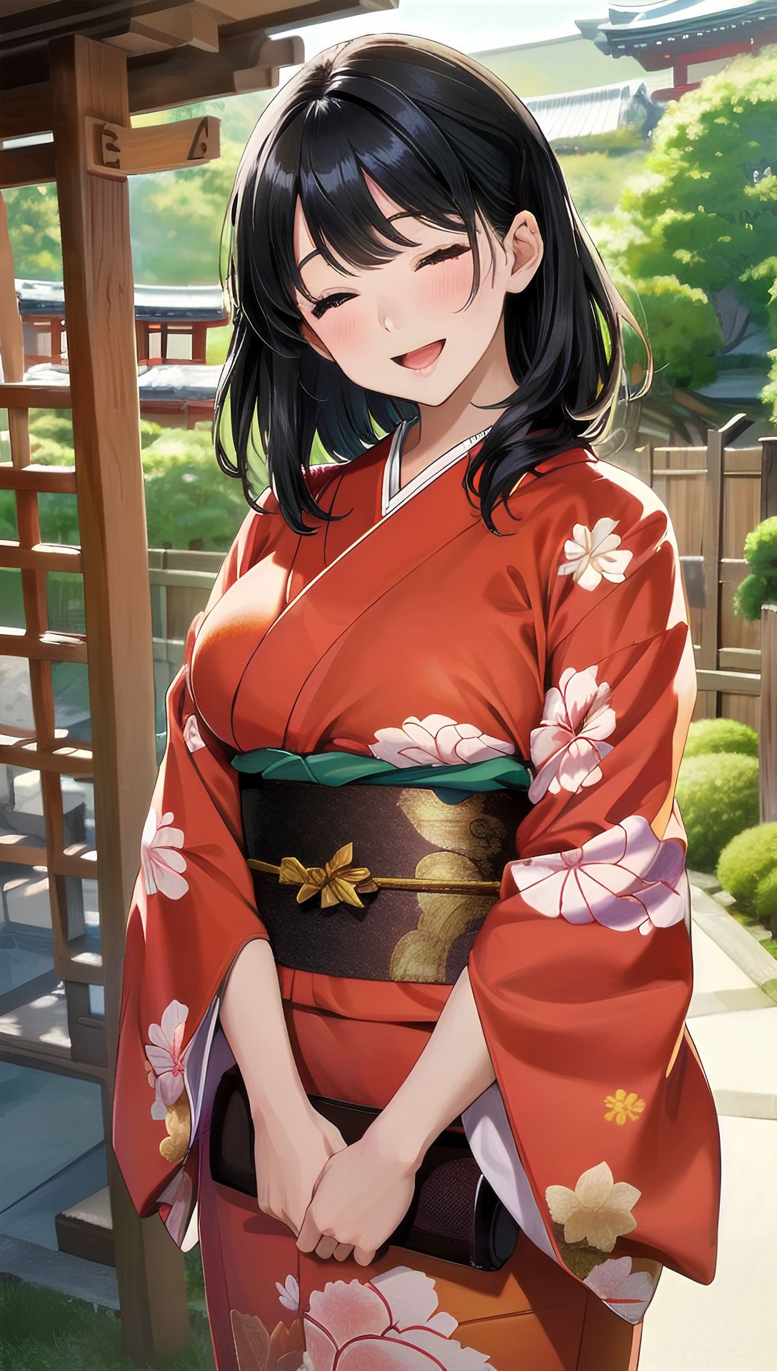 着物女子と旅館2 サンプル1ページ目