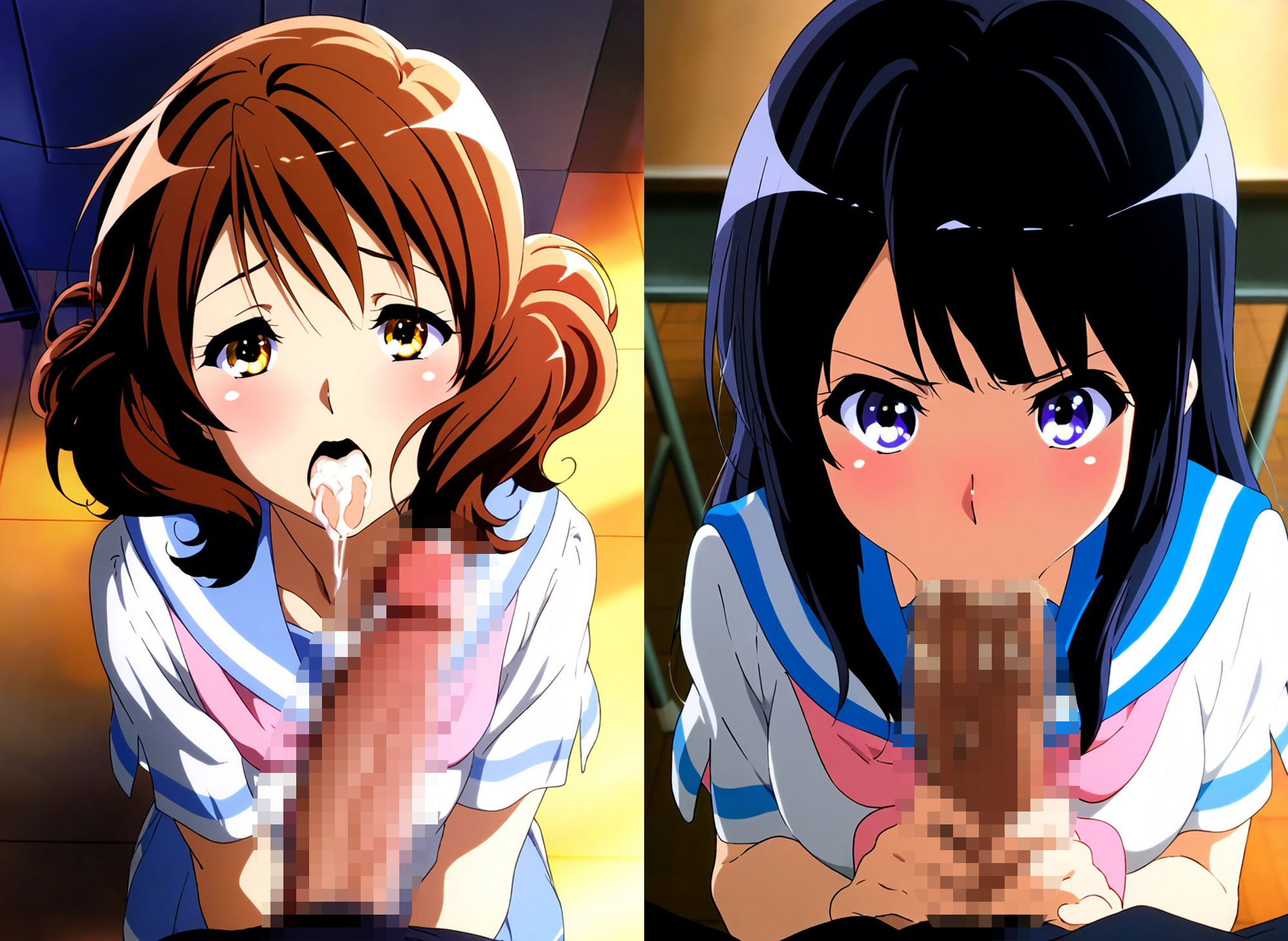 響け！ユーフォニ〇ム 高坂〇奈＆黄前久〇子 エロCG集 サンプル3ページ目