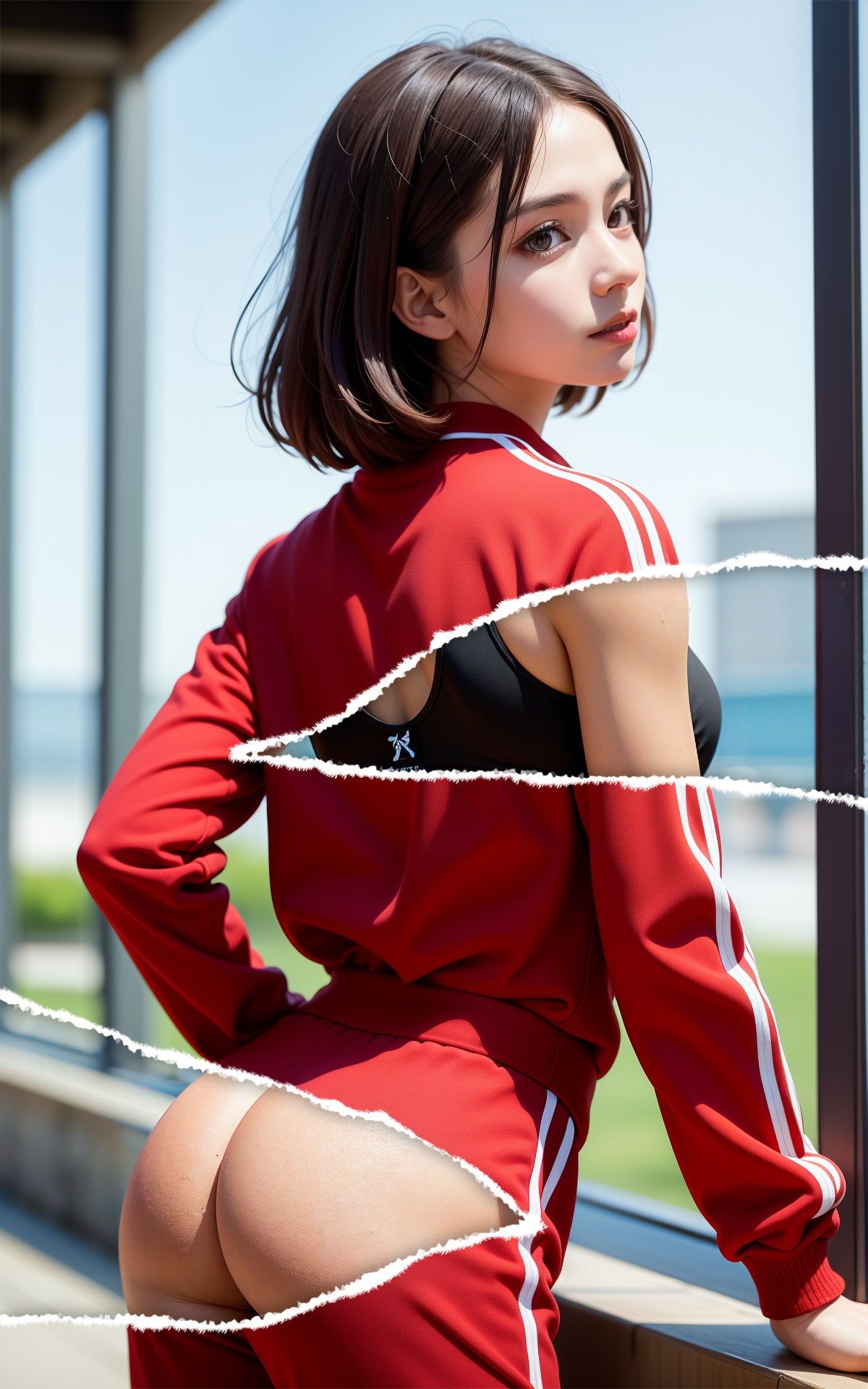 妄想撮りおろし！セクシージャージ編 サンプル4ページ目