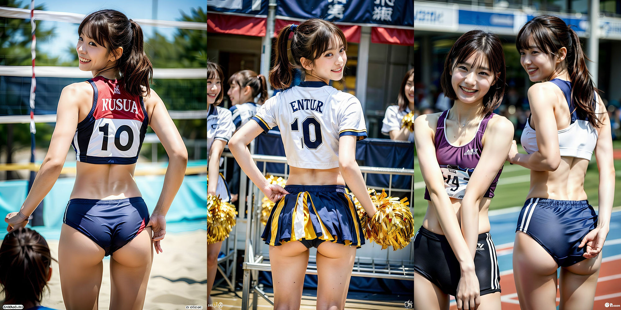 陸上！ チア！ バレー女子！ の狙われたバックアングル500p サンプル6ページ目