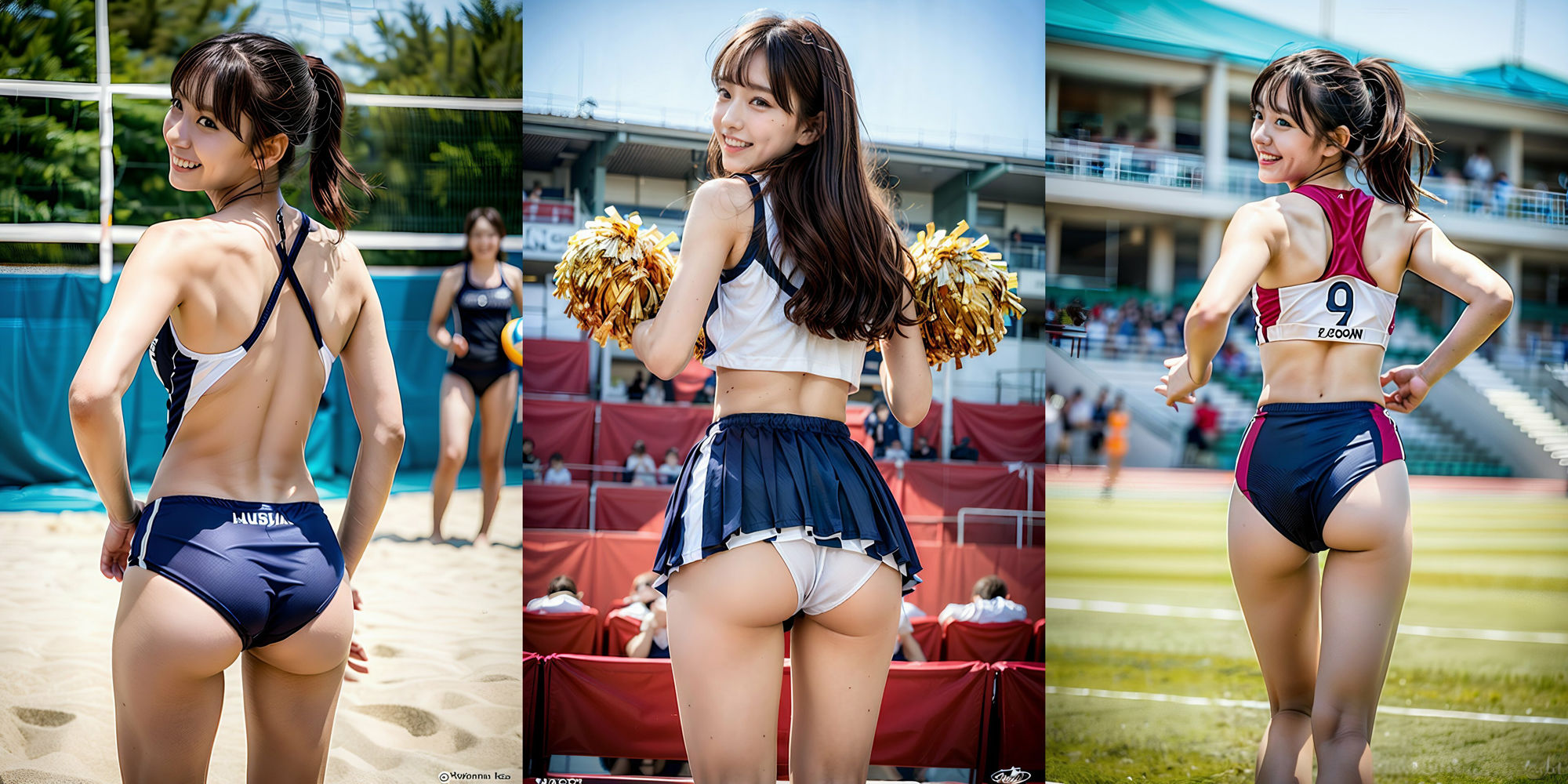 陸上！ チア！ バレー女子！ の狙われたバックアングル500p サンプル8ページ目