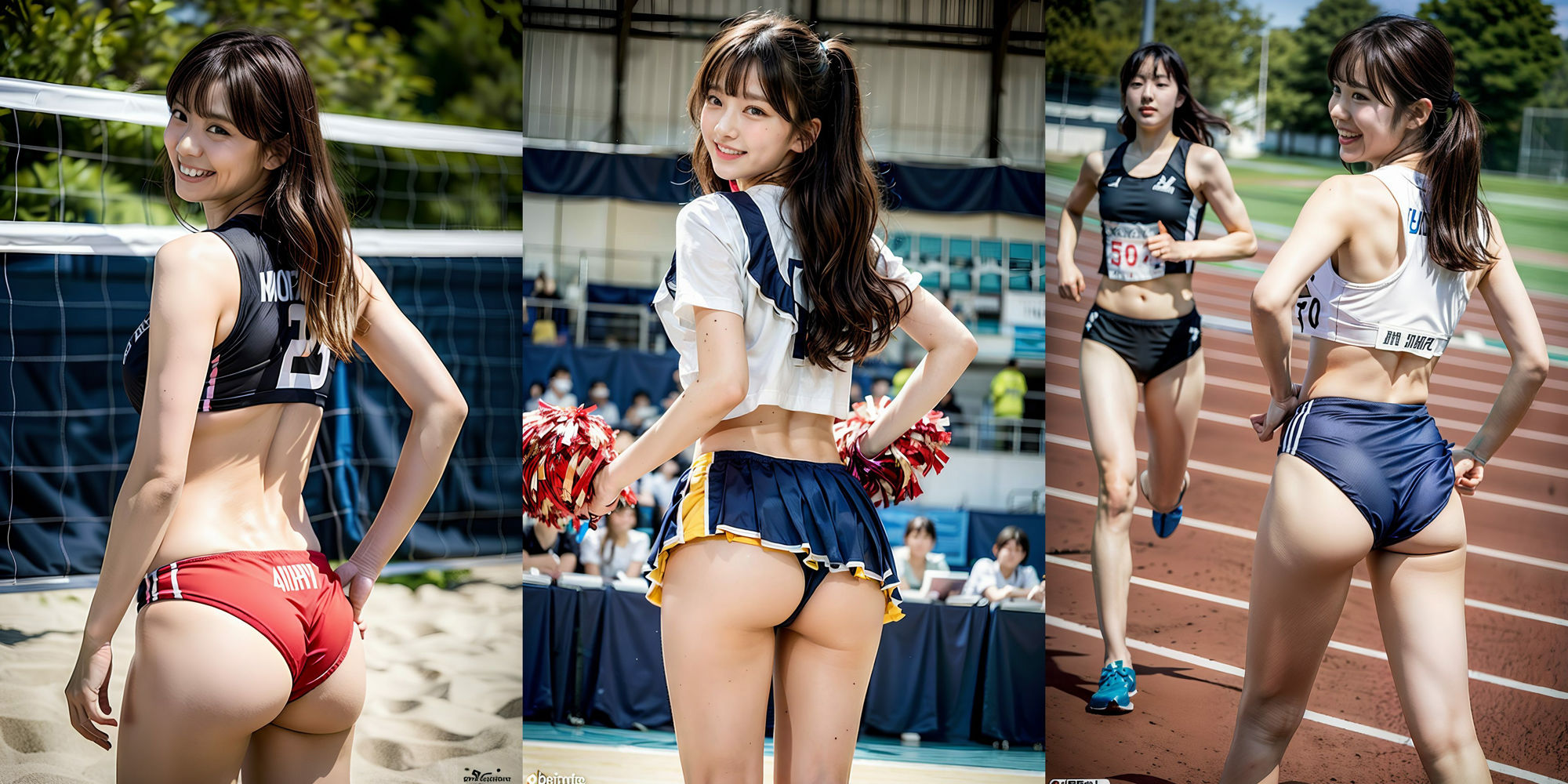 陸上！ チア！ バレー女子！ の狙われたバックアングル500p サンプル9ページ目